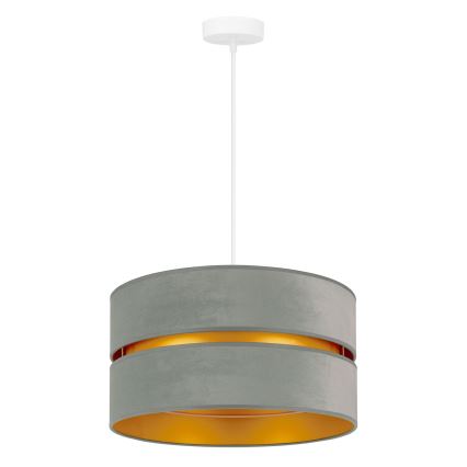 Duolla - Żyrandol na lince DUO 1xE27/15W/230V jasny śr. 40 cm zielony/złoty