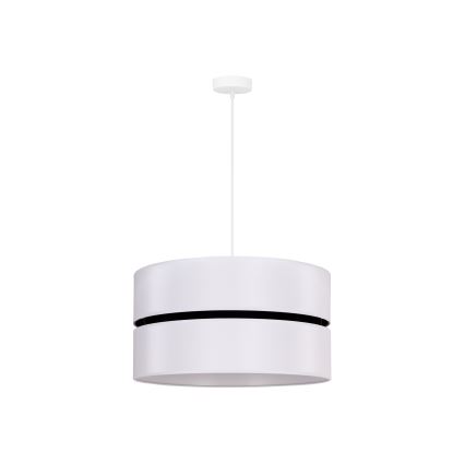 Duolla - Żyrandol na lince DUO 1xE27/15W/230V śr. 40 cm biały/czarny