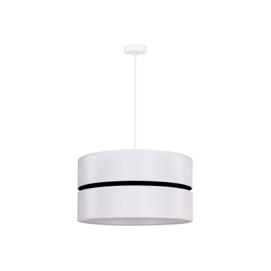 Duolla - Żyrandol na lince DUO 1xE27/15W/230V śr. 40 cm biały/czarny