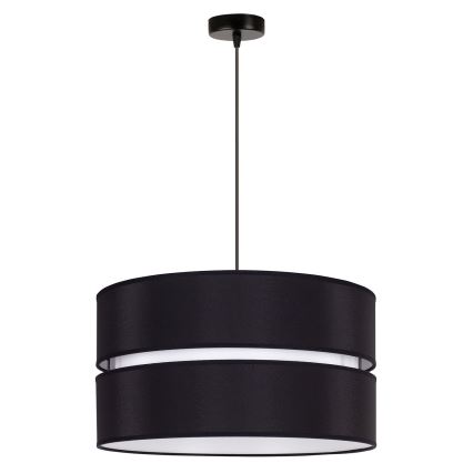 Duolla - Żyrandol na lince DUO 1xE27/15W/230V śr. 40 cm czarny/biały