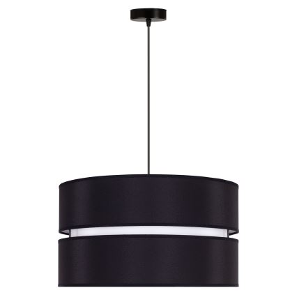 Duolla - Żyrandol na lince DUO 1xE27/15W/230V śr. 40 cm czarny/biały