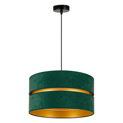Duolla - Żyrandol na lince DUO 1xE27/15W/230V śr. 40 cm zielony/złoty