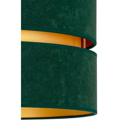 Duolla - Żyrandol na lince DUO 1xE27/15W/230V śr. 40 cm zielony/złoty