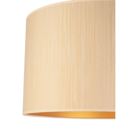 Duolla - Żyrandol na lince ESSEX 1xE27/40W/230V śr. 45 cm beżowy/złoty