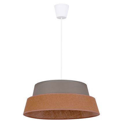 Duolla - Żyrandol na lince GALAXY 1xE27/40W/230V śr. 50 cm szary/brązowy