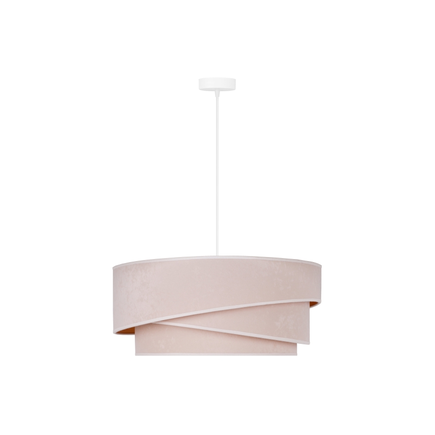 Duolla - Żyrandol na lince KOBO 1xE27/15W/230V śr. 45 cm kremowy/złoty