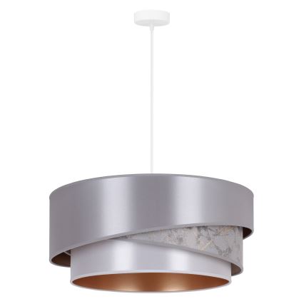 Duolla - Żyrandol na lince KOBO 1xE27/15W/230V śr. 45 cm srebrny/złoty