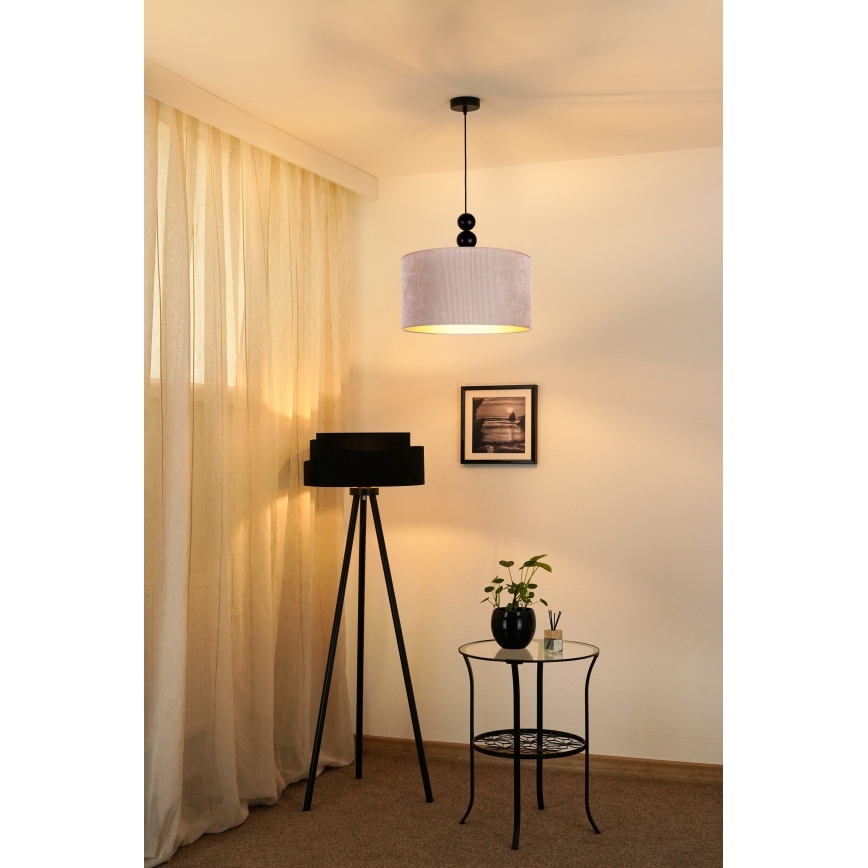Duolla - Żyrandol na lince LYON 1xE27/15W/230V śr. 40 cm beżowy