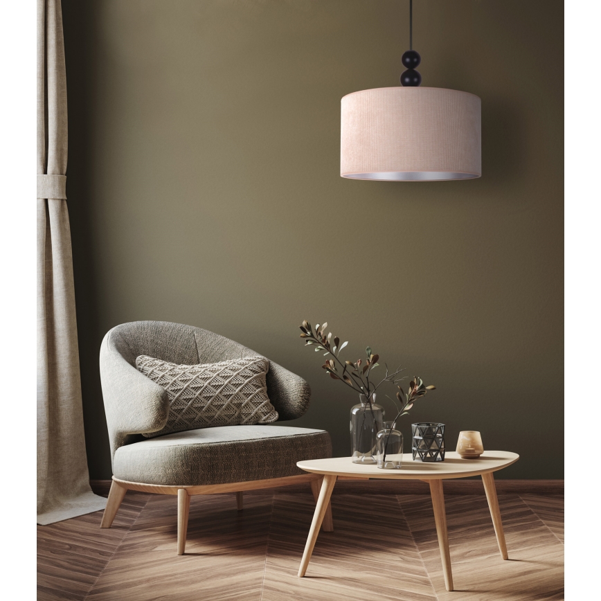 Duolla - Żyrandol na lince LYON 1xE27/15W/230V śr. 40 cm beżowy