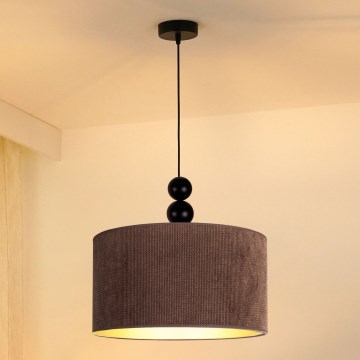 Duolla - Żyrandol na lince LYON 1xE27/15W/230V śr. 40 cm brązowy