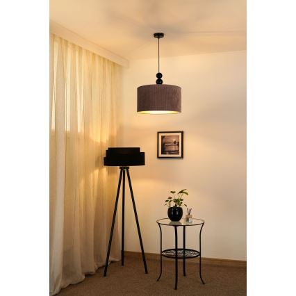 Duolla - Żyrandol na lince LYON 1xE27/15W/230V śr. 40 cm brązowy