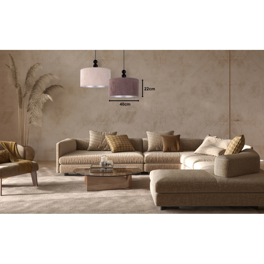 Duolla - Żyrandol na lince LYON 1xE27/15W/230V śr. 40 cm brązowy