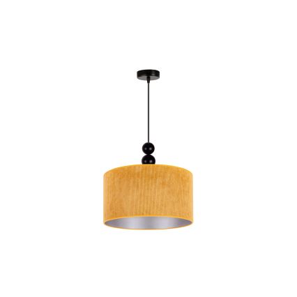Duolla - Żyrandol na lince LYON 1xE27/15W/230V śr. 40 cm żółty