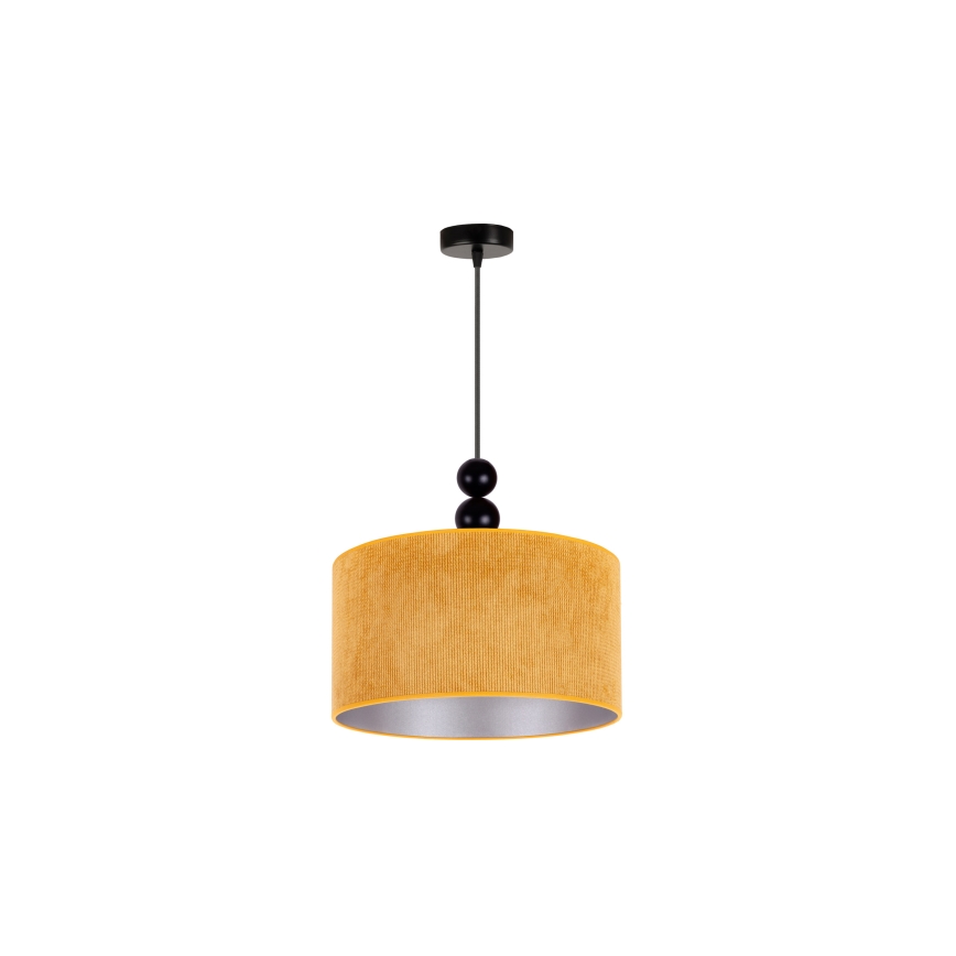 Duolla - Żyrandol na lince LYON 1xE27/15W/230V śr. 40 cm żółty