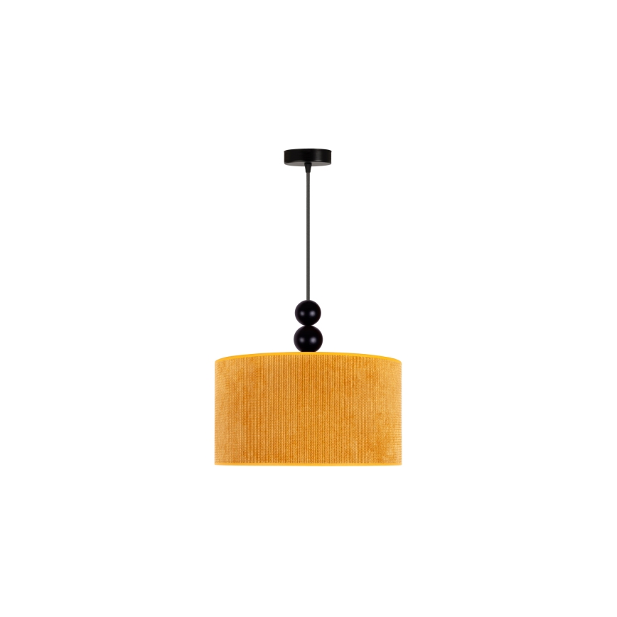 Duolla - Żyrandol na lince LYON 1xE27/15W/230V śr. 40 cm żółty