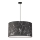 Duolla - Żyrandol na lince MARBLE 1xE27/40W/230V śr. 45 cm czarny/biały