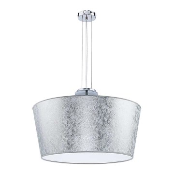 Duolla - Żyrandol na lince OPERA 3xE14/40W/230V śr. 55 cm srebrny