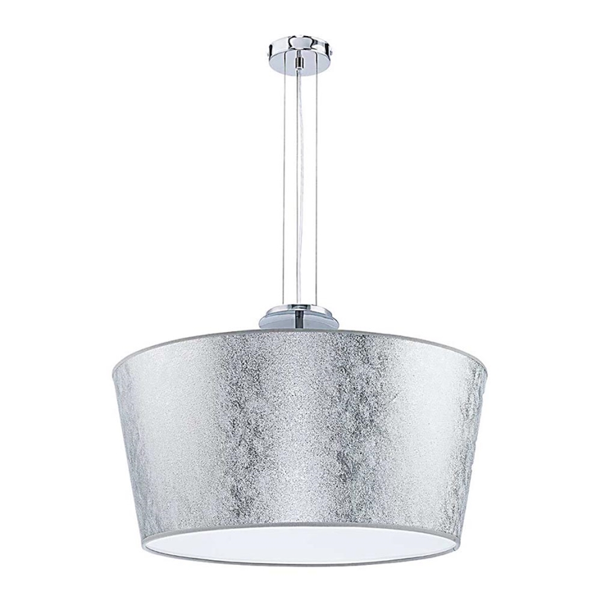 Duolla - Żyrandol na lince OPERA 3xE14/40W/230V śr. 55 cm srebrny