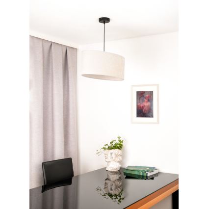 Duolla - Żyrandol na lince OVAL 1xE27/15W/230V szary