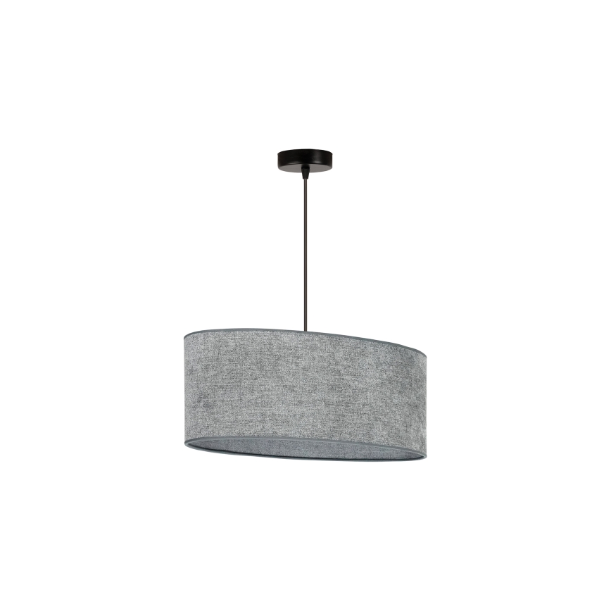 Duolla - Żyrandol na lince OVAL 1xE27/15W/230V szary