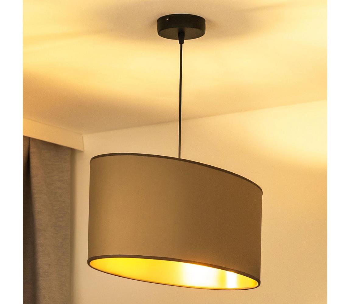 - Żyrandol na lince OVAL VEGAN 1xE27/15W/230V beżowy