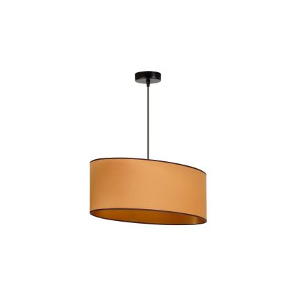 Duolla - Żyrandol na lince OVAL VEGAN 1xE27/15W/230V brązowy