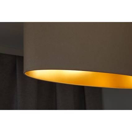 Duolla - Żyrandol na lince OVAL VEGAN 1xE27/15W/230V kremowy