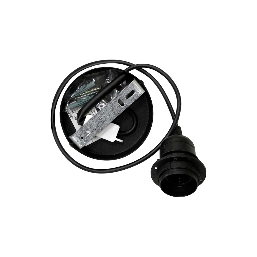 Duolla - Żyrandol na lince OVAL VEGAN 1xE27/15W/230V kremowy