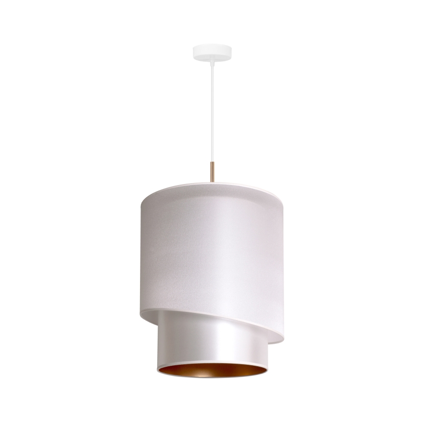 Duolla - Żyrandol na lince PARIS 1xE27/15W/230V śr. 40 cm srebrny/złoty