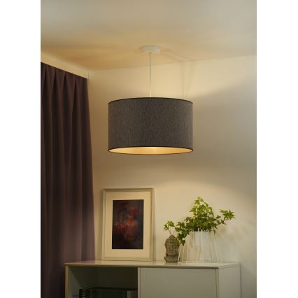 Duolla - Żyrandol na lince ROLLER ECO RECYCLING 1xE27/15W/230V śr. 45 cm brązowy