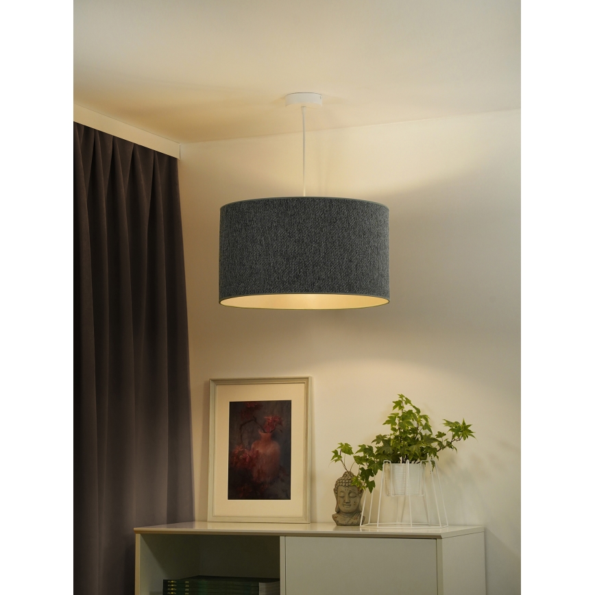 Duolla - Żyrandol na lince ROLLER ECO RECYCLING 1xE27/15W/230V śr. 45 cm zielony