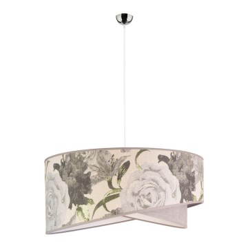 Duolla - Żyrandol na lince ROYAL 1xE27/40W/230V śr. 50 cm szary