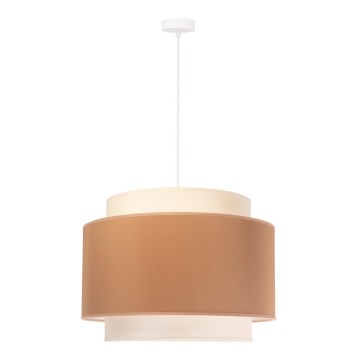 Duolla - Żyrandol na lince SOHO 1xE27/40W/230V śr. 40 cm beżowy/kremowy
