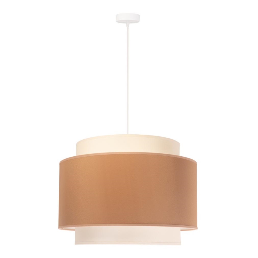 Duolla - Żyrandol na lince SOHO 1xE27/40W/230V śr. 40 cm beżowy/kremowy