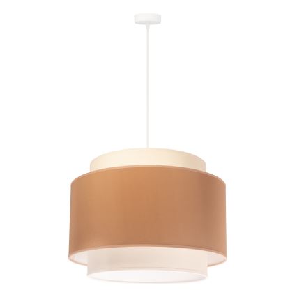 Duolla - Żyrandol na lince SOHO 1xE27/40W/230V śr. 40 cm beżowy/kremowy