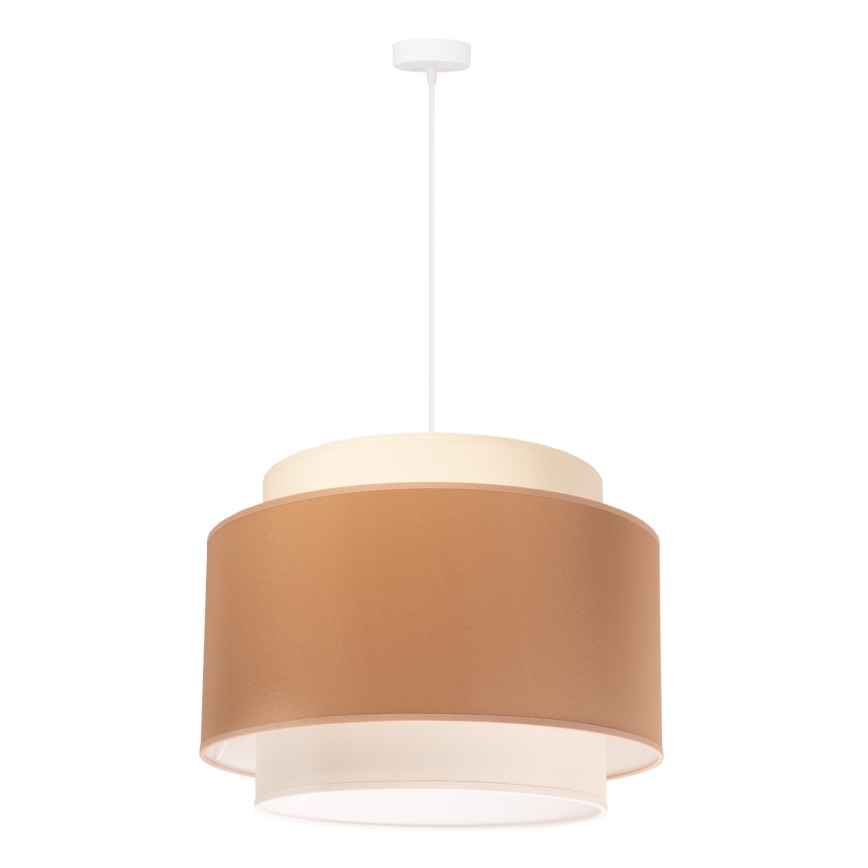Duolla - Żyrandol na lince SOHO 1xE27/40W/230V śr. 40 cm beżowy/kremowy