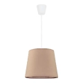 Duolla - Żyrandol na lince SOLO 1xE27/40W/230V śr. 24 cm beżowy
