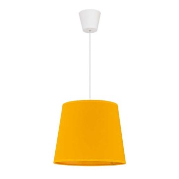 Duolla - Żyrandol na lince SOLO 1xE27/40W/230V śr. 24 cm żółty