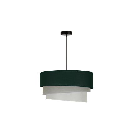 Duolla - Żyrandol na lince TRIO 1xE27/15W/230V śr. 45 cm zielony/szary/biały