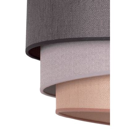 Duolla - Żyrandol na lince TRIO 1xE27/40W/230V śr. 45 cm antracyt/szary/brązowy