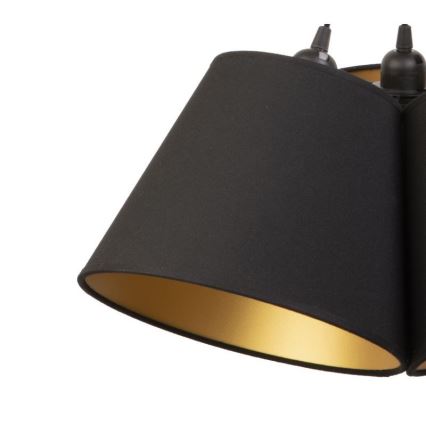 Duolla - Żyrandol na lince TWIGGY 3xE27/40W/230V śr. 45 cm czarny