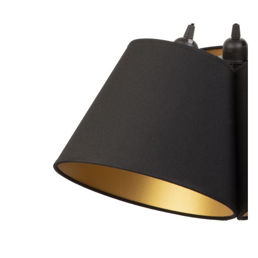 Duolla - Żyrandol na lince TWIGGY 3xE27/40W/230V śr. 45 cm czarny