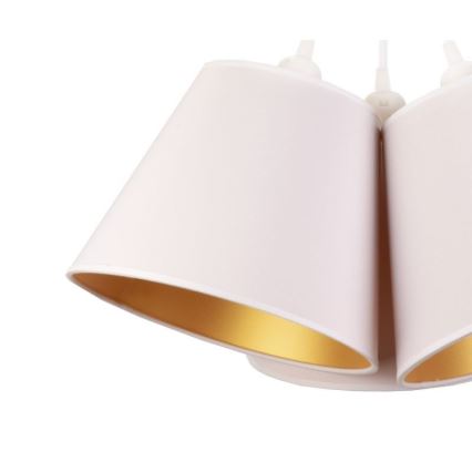 Duolla - Żyrandol na lince TWIGGY 3xE27/40W/230V śr. 60 cm biały