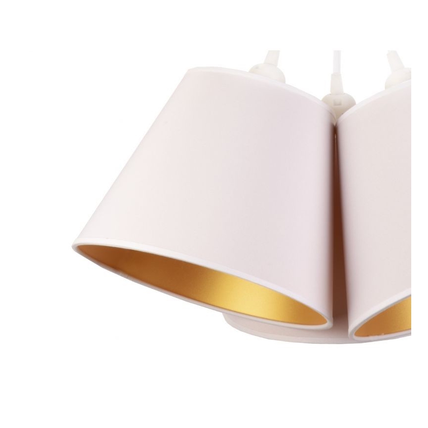 Duolla - Żyrandol na lince TWIGGY 3xE27/40W/230V śr. 60 cm biały