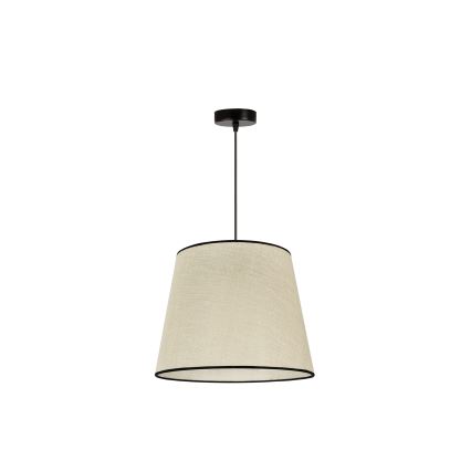 Duolla - Żyrandol na lince YUTE 1xE27/15W/230V śr. 38 cm szary/czarny
