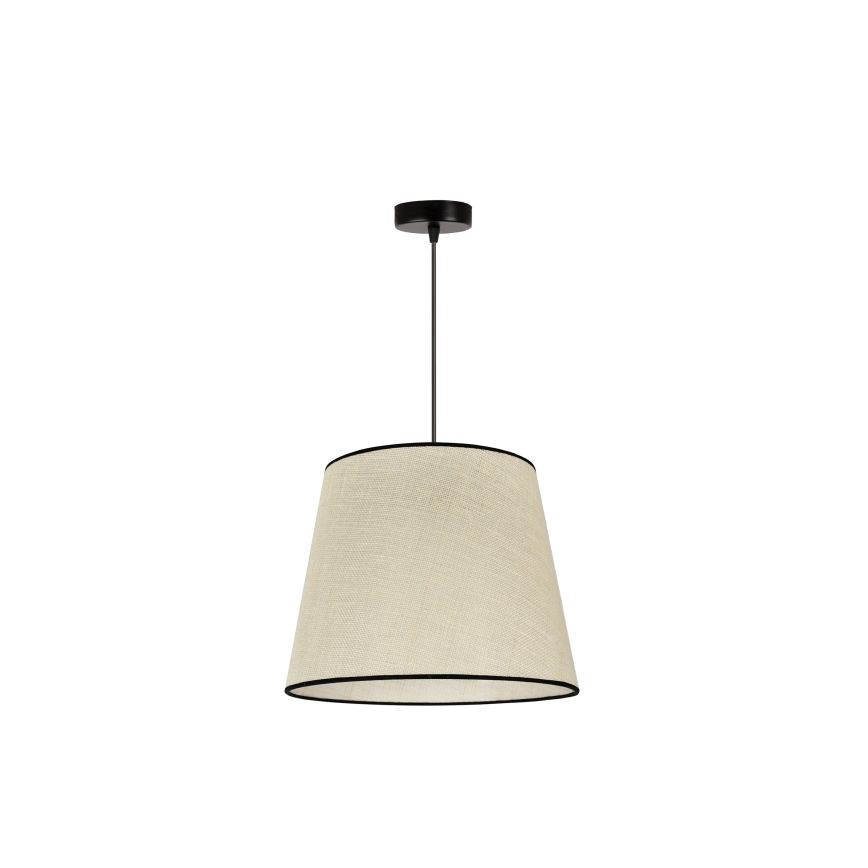 Duolla - Żyrandol na lince YUTE 1xE27/15W/230V śr. 38 cm szary/czarny