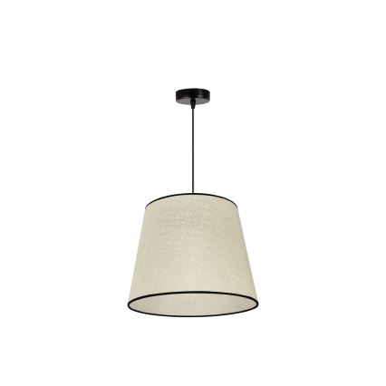 Duolla - Żyrandol na lince YUTE 1xE27/15W/230V śr. 38 cm szary/czarny
