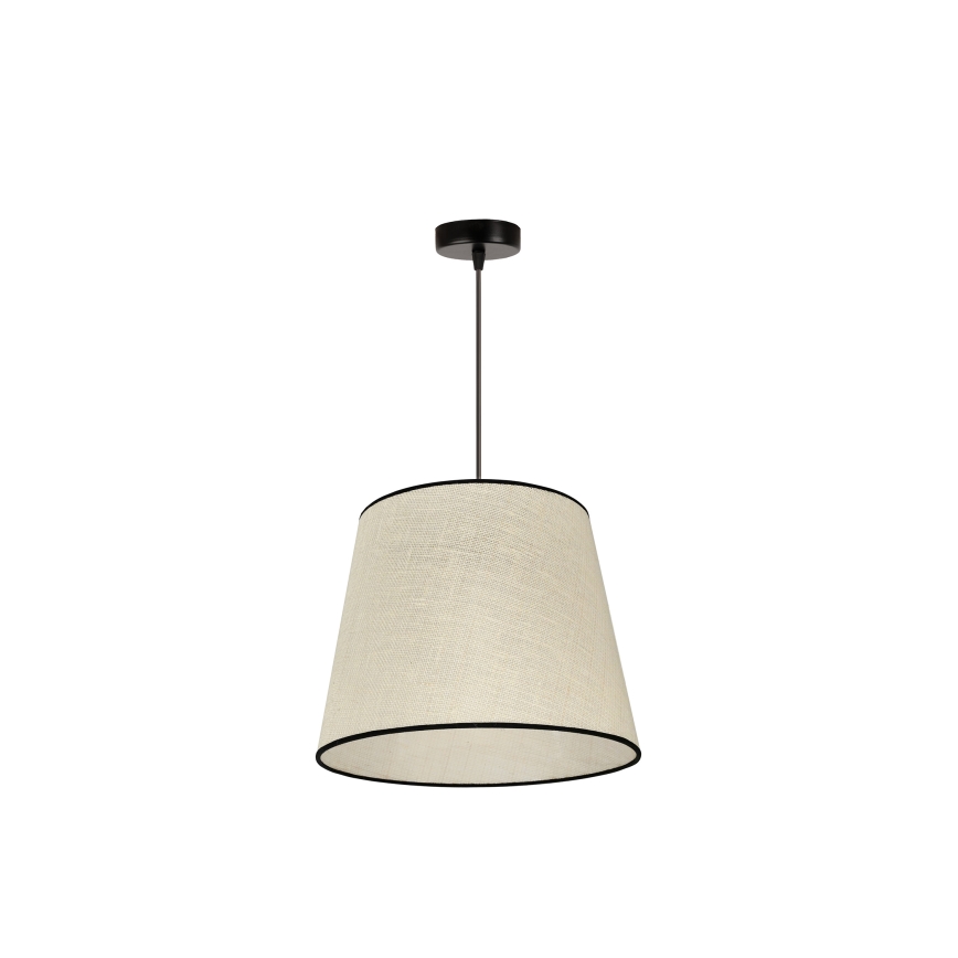 Duolla - Żyrandol na lince YUTE 1xE27/15W/230V śr. 38 cm szary/czarny