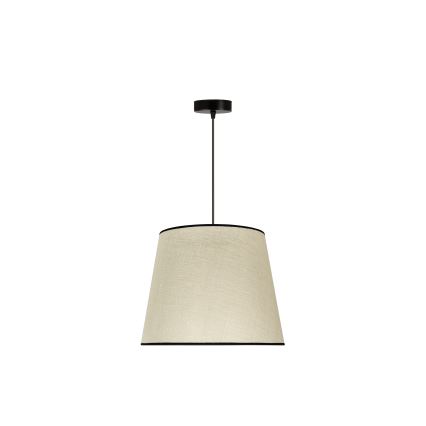 Duolla - Żyrandol na lince YUTE 1xE27/15W/230V śr. 38 cm szary/czarny