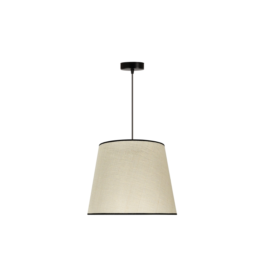 Duolla - Żyrandol na lince YUTE 1xE27/15W/230V śr. 38 cm szary/czarny